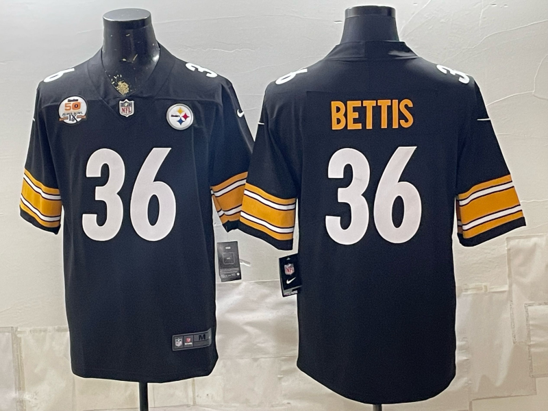 2026 Men Pittsburgh Steelers #36 Bettis Black Limited Nike NFL Jersey 0829004